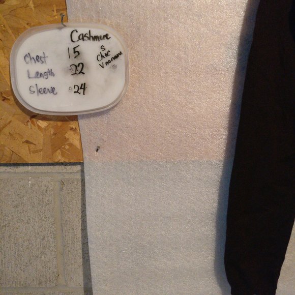 Chocolate Brown 100%CASHMERE L/Sleeve Sweater Knit , S with MEASUREMENT - Picture 5 of 6